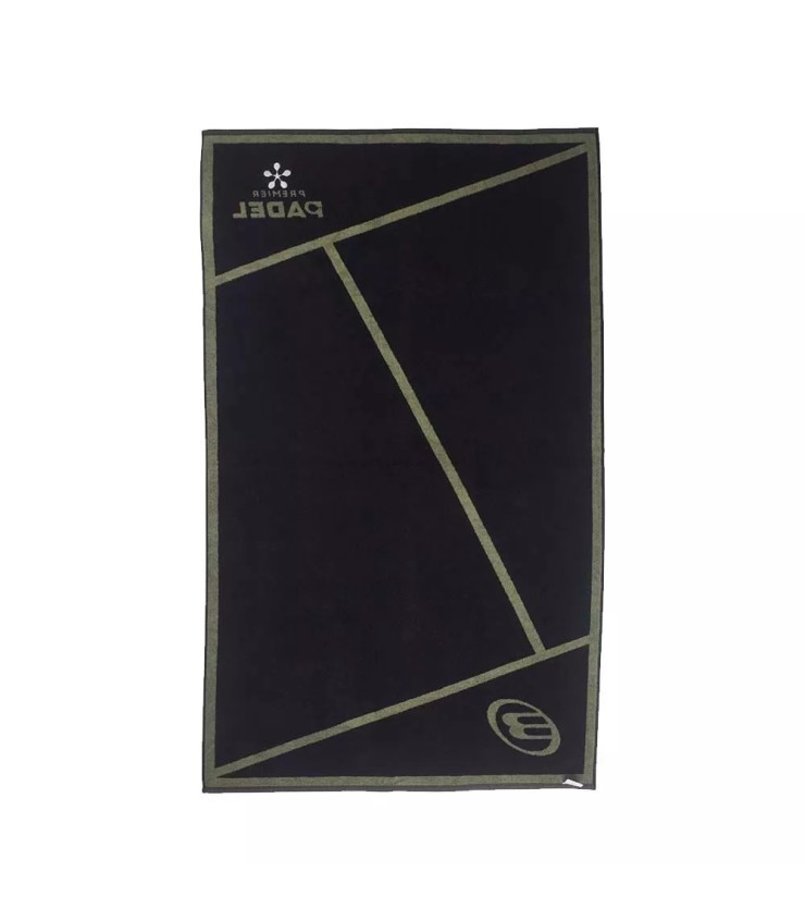 Toalla Bullpadel Premier Padel Kaki / Negra 100x50 2