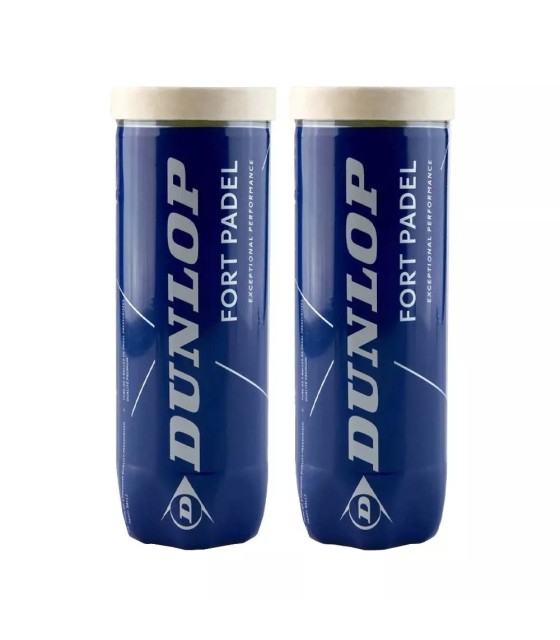Bote de 3 pelotas Dunlop Fort Padel x2 1