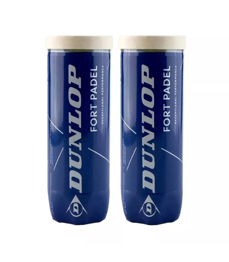 Bote de 3 pelotas Dunlop Fort Padel x2 1