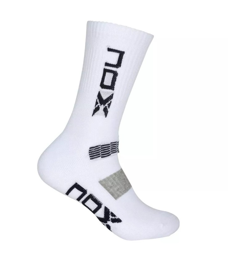 Weiße NOX Crew Socken / Navy 1