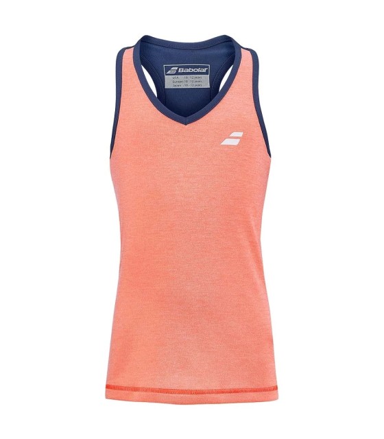Babolat Play Sleeveless T-shirt for Coral Girl / Navy 1