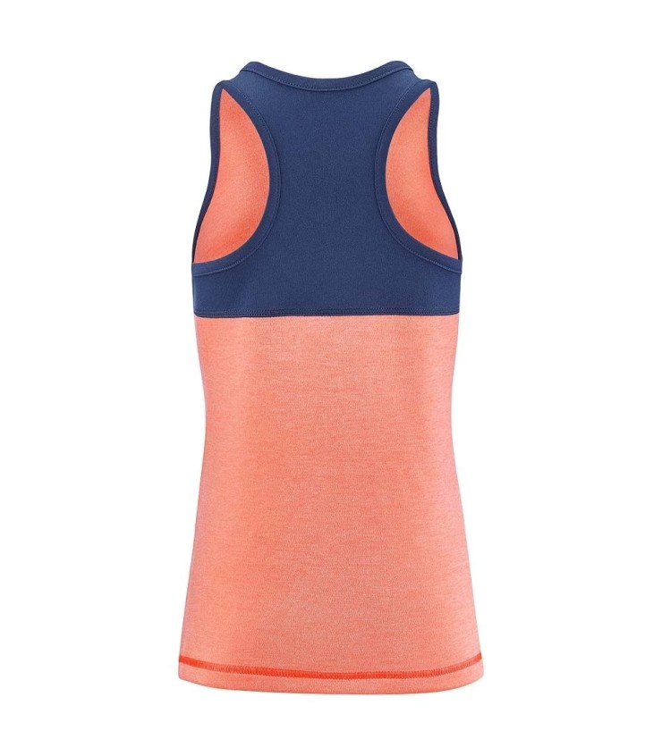 Babolat jogar t-shirt sem mangas para coral menina / azul marinho 2