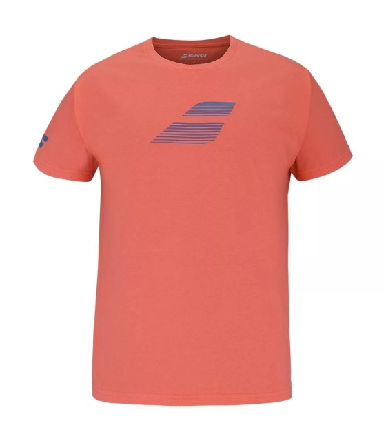 T-Shirt Babolat-Baumwolle Junior Rouge | Ipontennis