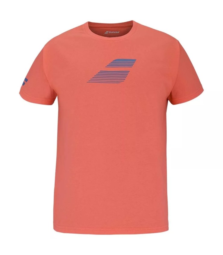 T-Shirt Babolat-Baumwolle Junior Rouge | Ipontennis