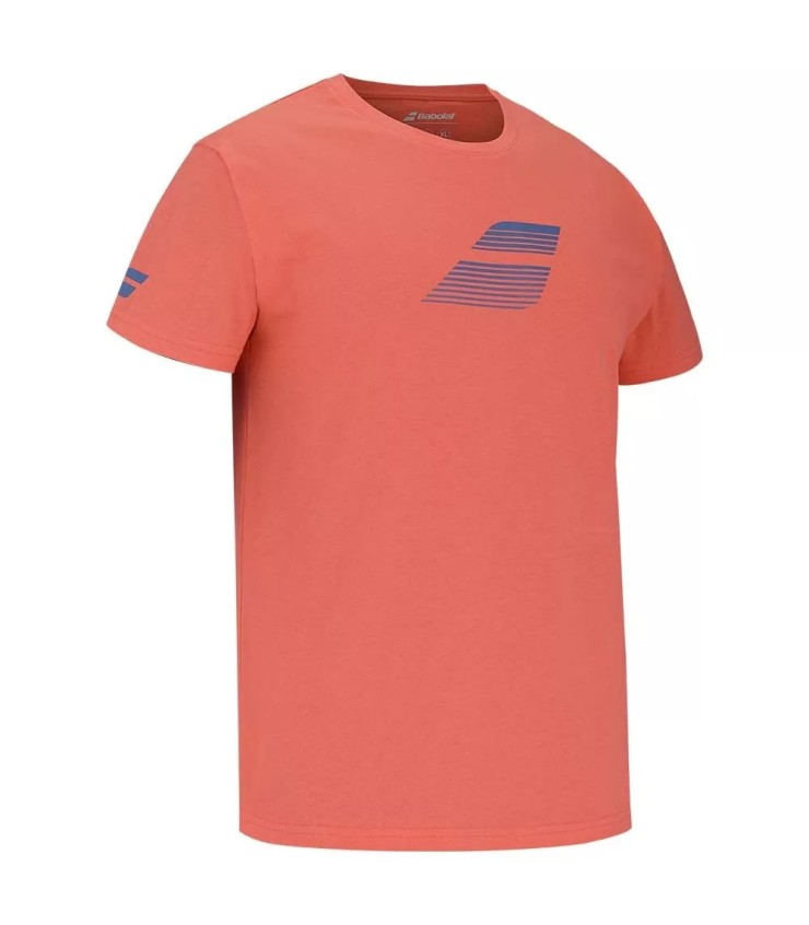 T-Shirt Babolat-Baumwolle Junior Rouge | Ipontennis