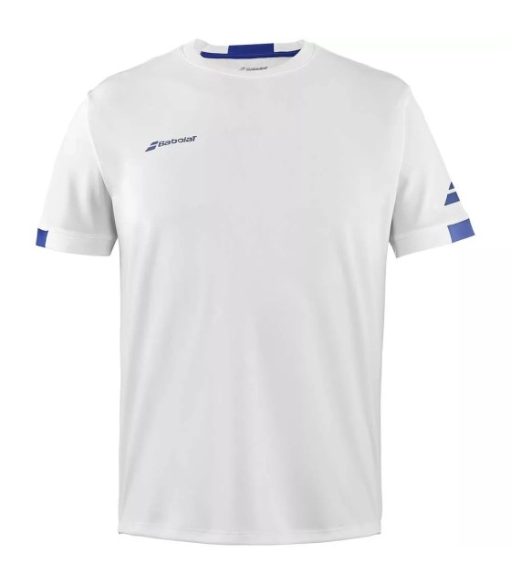 T-Shirt Babolat Play Crew Neck Junior White | Ipontennis