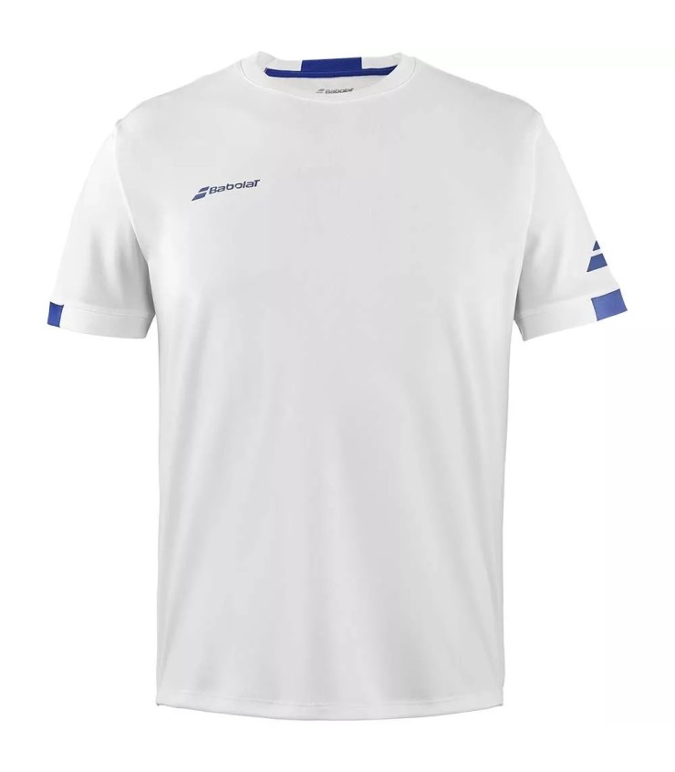 T-Shirt Babolat Play Crew Neck Junior White | Ipontennis
