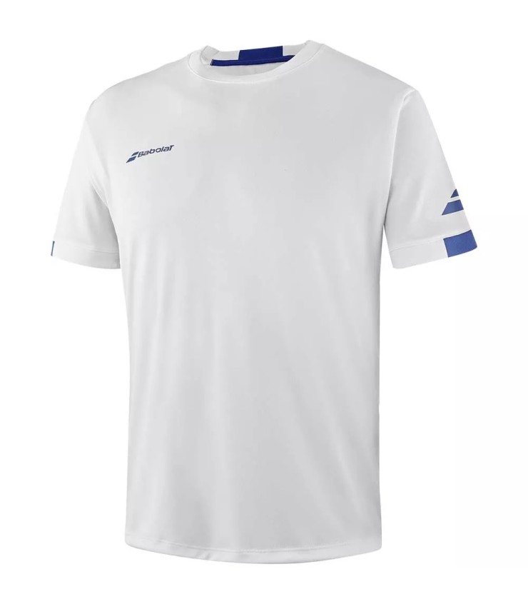 T-Shirt Babolat Play Crew Neck Junior White | Ipontennis