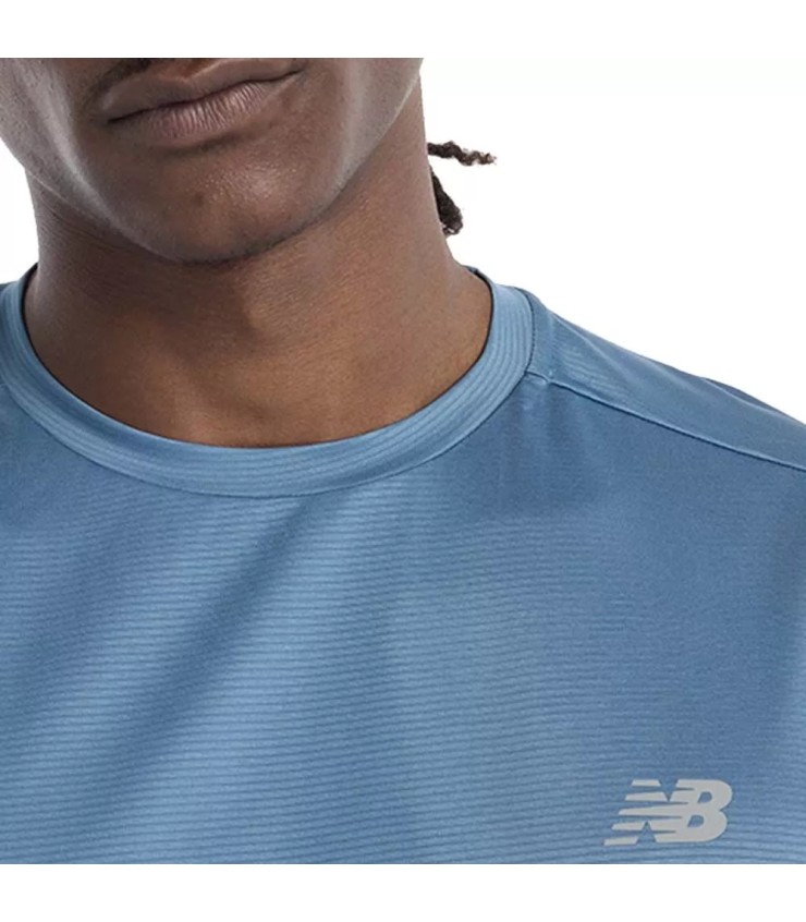 Camiseta Essentials da New Balance Azul acinzentado