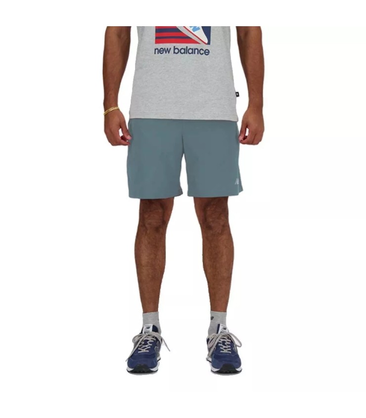 Short gris bleu New Balance Essentials