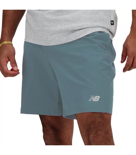 Pantalón corto azul gris New Balance Essentials 4