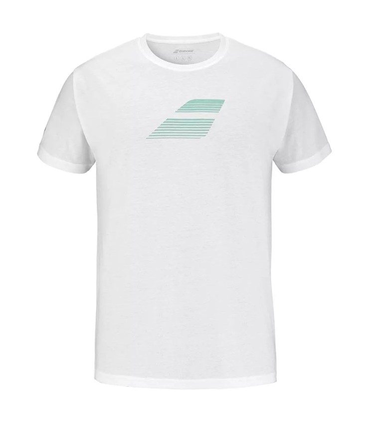 T-shirt babolat exercice grand drapeau blanc | Ipontennis