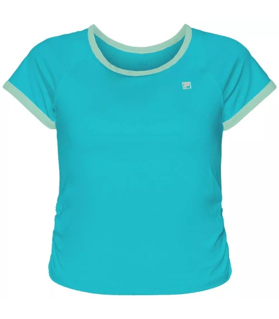 Camiseta Turquesa Fila Ophelia para Mulher | IPONTENNIS