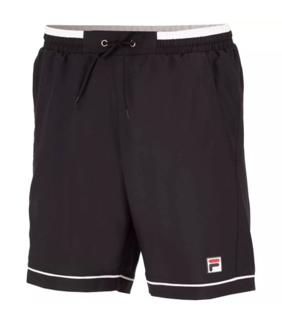 Fila Steve Shorts in Schwarz und Weiß | Ipontennis