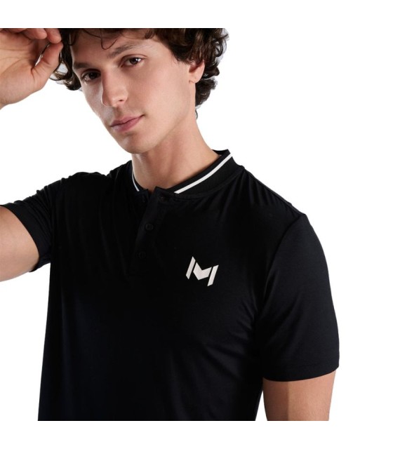 Schwarzer Polo-Hals Mao Mouratoglou 2