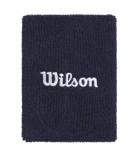 Muñequeras Wilson Wide Terry Azul marine x2 1