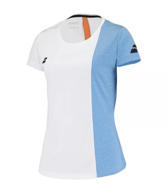 Babolat-Spielkappe Stockfoto Weiß Orange 2 T-Shirt