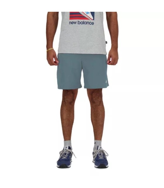 Blaue kurze graue Essentials de New Balance 1