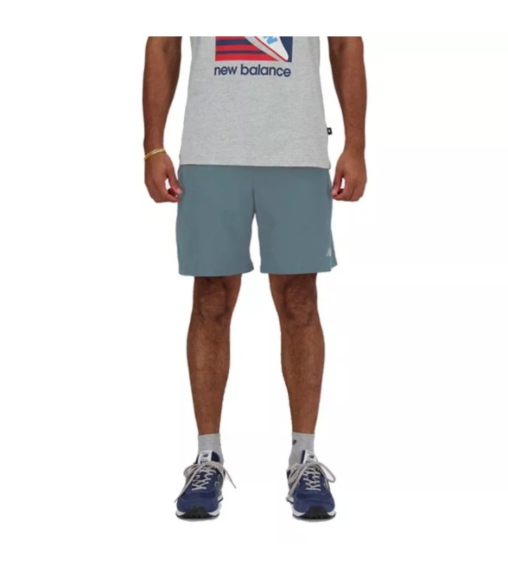 Blue SHORT GRAY ESSENTIALS DE NEW BALANCE 1
