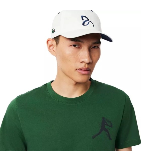 T-shirt de pack + CAP de tennis Lacoste X novak djokovic green 3