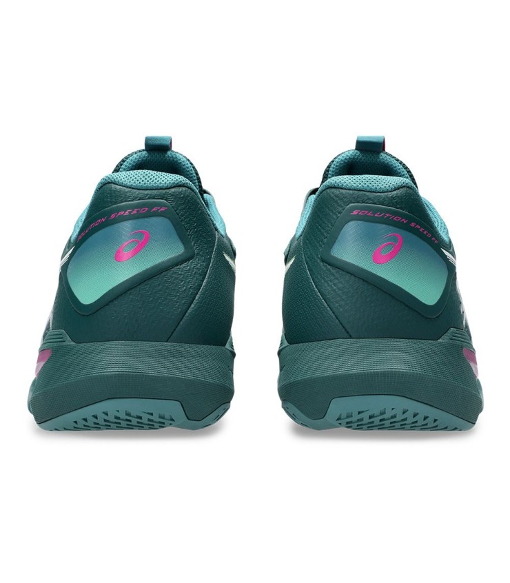 Sneakers Asics Gel Solution Geschwindigkeit FF 4 Grün / Rosa 3