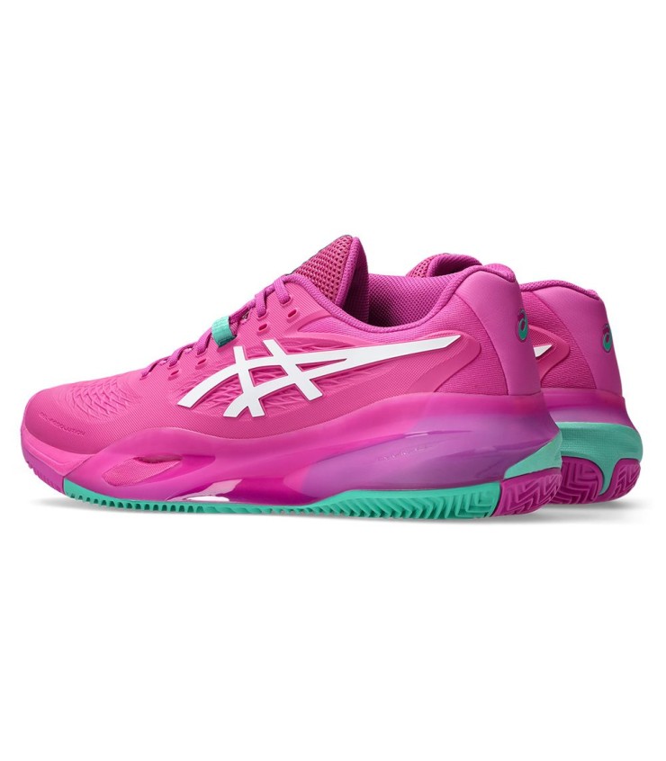 Resolução de gel de Asics x calçados de argila rosa / verde 3