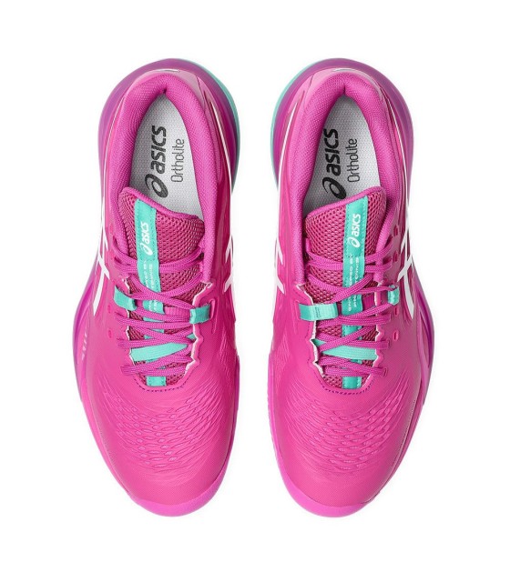 Asics Gel Auflösung x Clay Schuhe Rose / Green 5