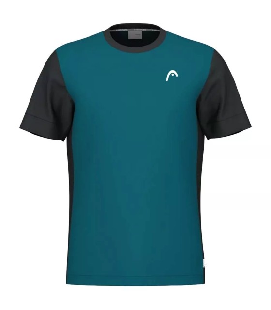 T-shirt Head Slice Verde-azulada / Azul-marinho | Ipontennis