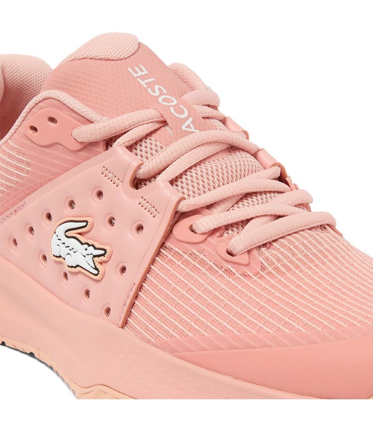 • Schuhe Lacoste Macht servieren rosa Frau 3