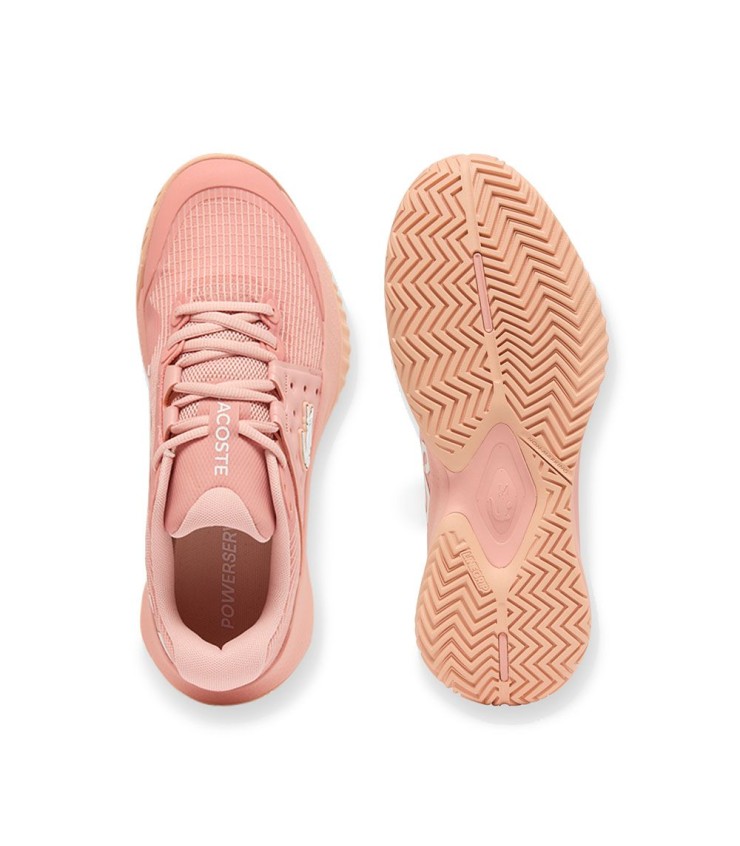 • sapatos Lacoste Poder servir mulher rosa 4
