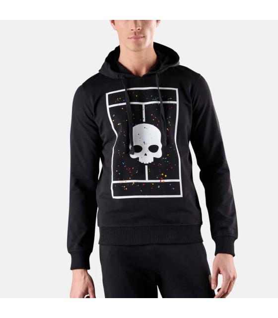 Sweatshirt com Capuz Hydrogen Court Preta Spark | Ipontennis