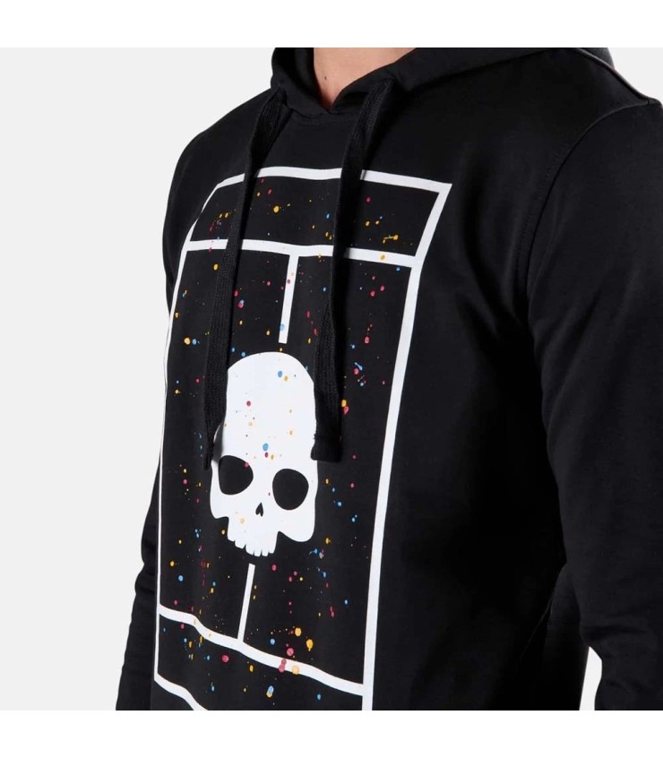 Sweatshirt com Capuz Hydrogen Court Preta Spark | Ipontennis
