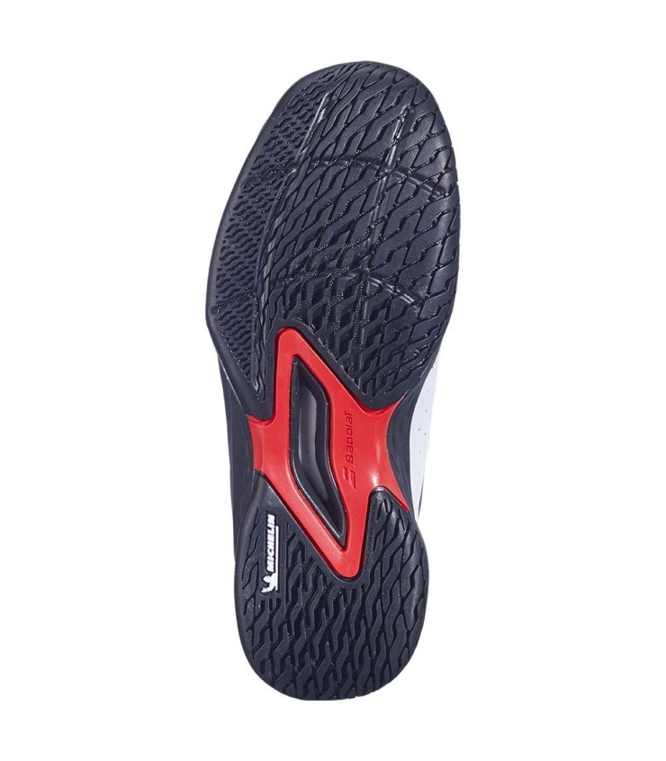 Babolat-Turnschuhe propulsieren alles Gericht JR White / Black 3