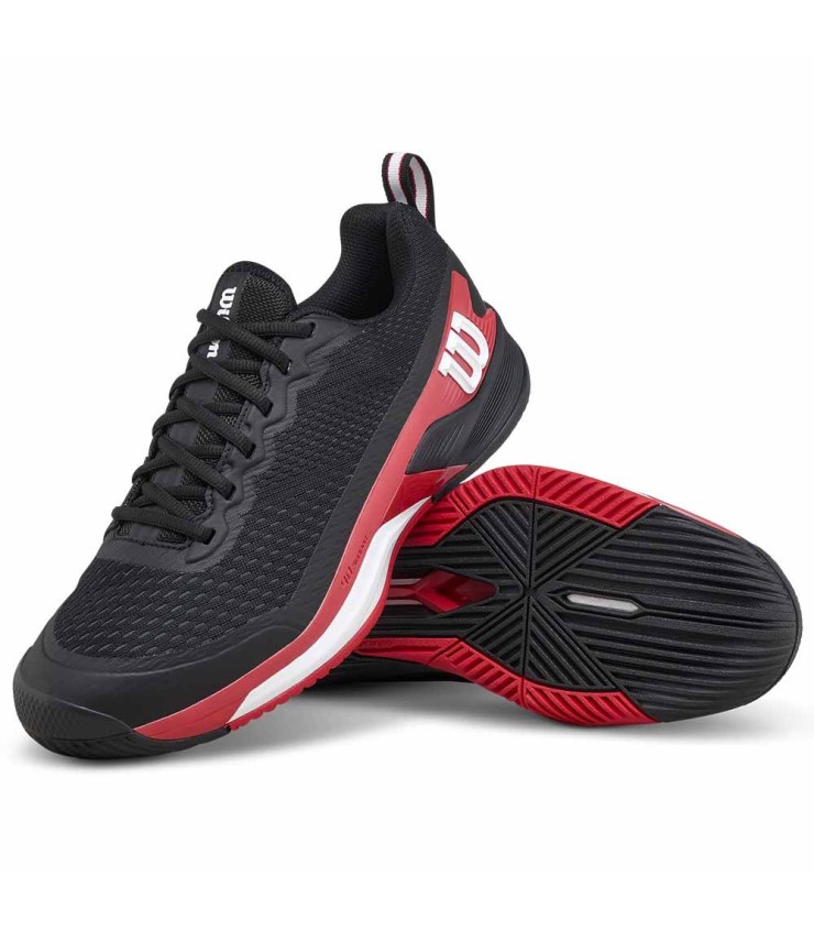 Wilson Rush Pro 4.5 Noir / Rouge 3 Turnschuhe
