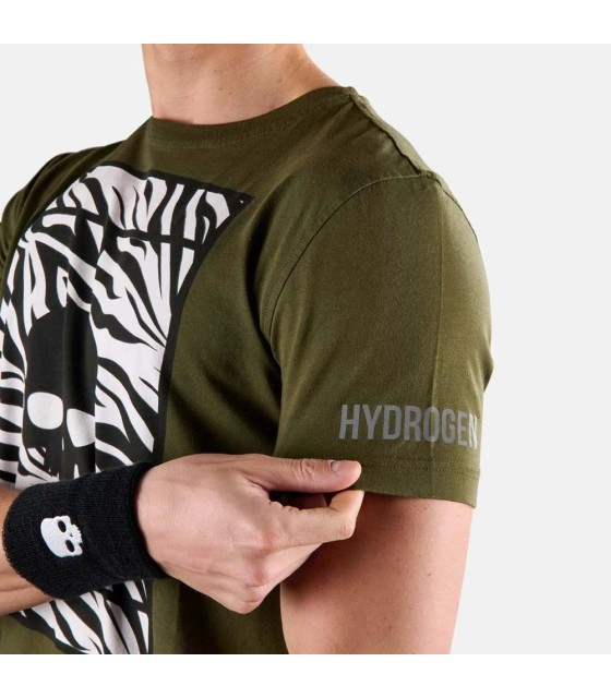 Camiseta Verde / Blanca de Tenis de Hidrógeno 4