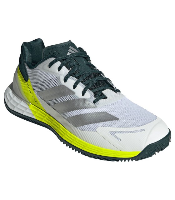 Zapatillas Adidas Defiant Speed 2 Terre Battue Blanco Jaune 3