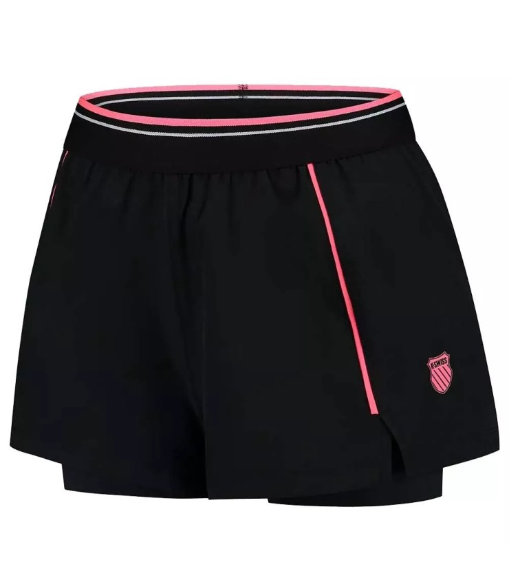 Damen Shorts K-Swiss Hypercourt 7 Schwarz | IPONTENNIS