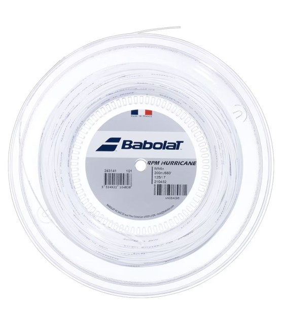 Cordaje Babolat RPM Hurricane Blanco 200m 1