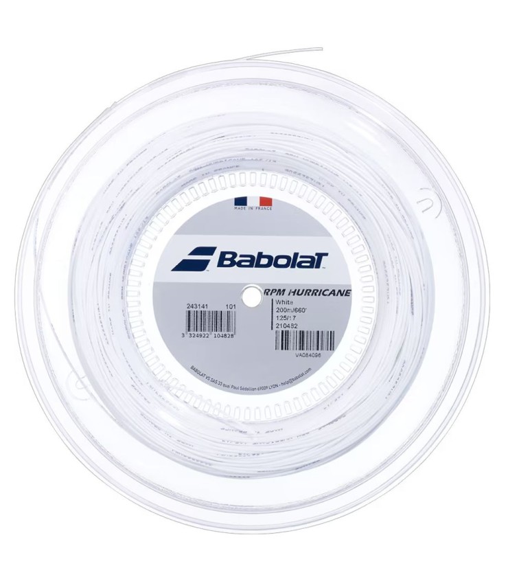 Cordaje Babolat RPM Hurricane Blanco 200m 1