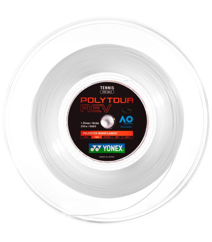 Cordaje Yonex Poly Tour Rev Blanco 200m 1