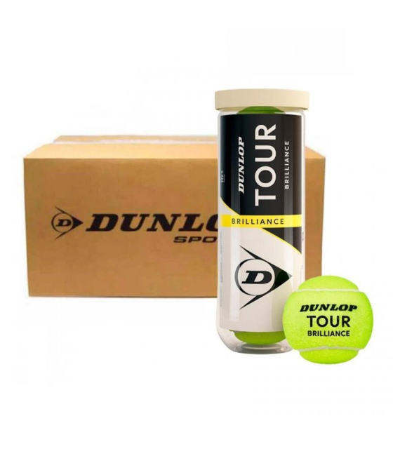 Dunlop Tour Brilliance B3 Tennis Ball Box - 24 Cans | Ipontennis