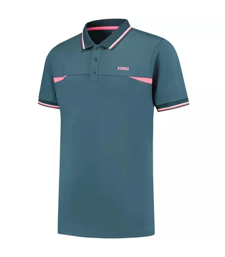 Polo Blu Petrolio K-Swiss Hypercourt | IPONTENNIS