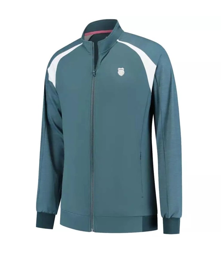 Chaqueta de Chándal K-Swiss Hypercourt Azul Petróleo 1