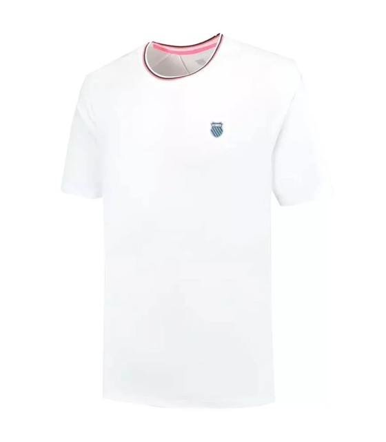 K-Swiss Hypercourt Mesh White Tennis Shirt | IPONTENNIS