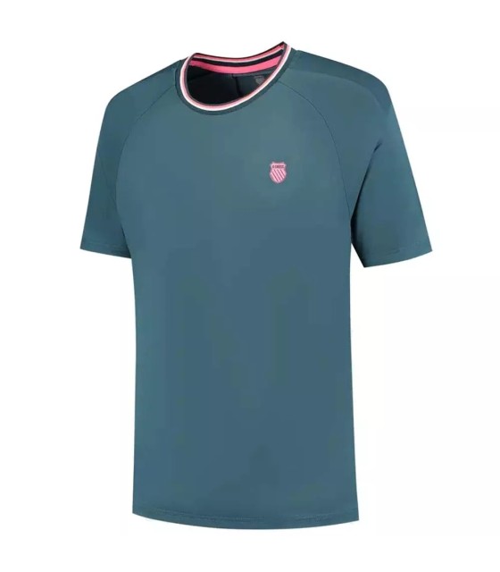 Camiseta K-Swiss Hypercourt Mesh Azul Petróleo | IPONTENNIS