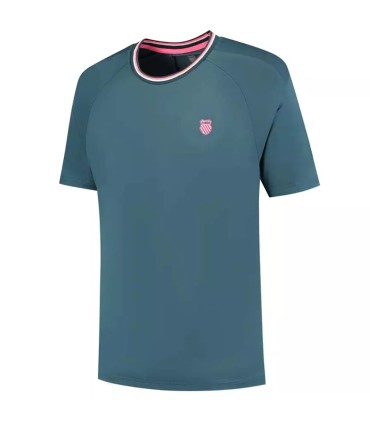 K-Swiss Hypercourt Mesh T-Shirt Petrolblau | IPONTENNIS