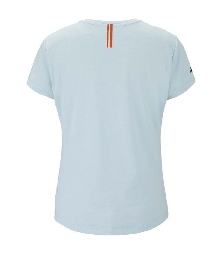 Babolat jogar boné mulher luz azul t-shirt 3