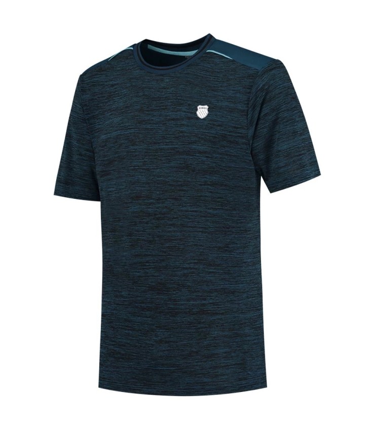 Camiseta K-Swiss Hypercourt Tee Melange Blue Opal | Ipontennis