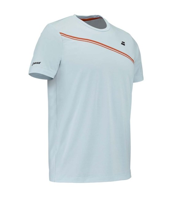 Babolat Jogar Grupo Pescoço Menino Luz azul T-shirt 3