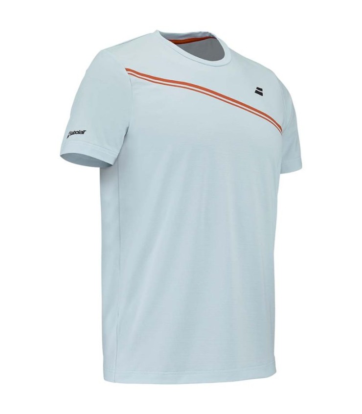 Babolat Jogar Grupo Pescoço Menino Luz azul T-shirt 3